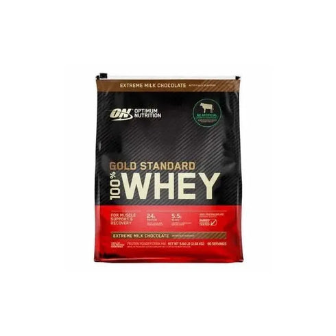 Optimum Nutrition Gold Standard 100% Whey Protein Powder, Extreme Milk Chocolate, 24g Protein per Serving, 5.64 lbs Bag